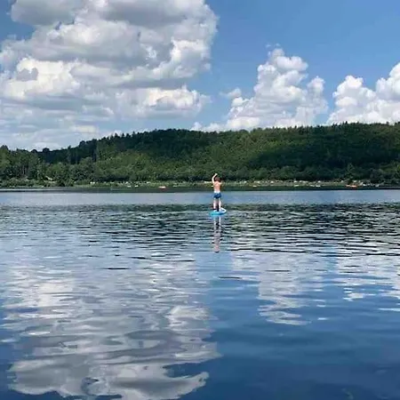 Modernes, Oekologisches Design In Der Eifel Vulkaneifel I 2 Schlafzimmer, Sauna, Yoga & Kaminofen, Schnelles Wlan & Arbeitsplatz Holiday home *