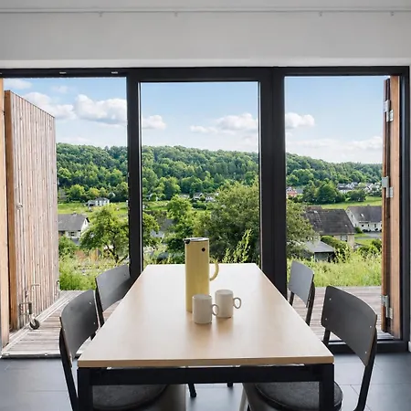 Und Architektur Eifel - Fuer Wellness Und Yoga - Bio Designhaus Mit Sauna Im Vulkankrater Semesterbostad