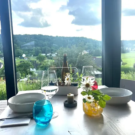 Und Architektur Eifel - Fuer Wellness Und Yoga - Bio Designhaus Mit Sauna Im Vulkankrater Immerath