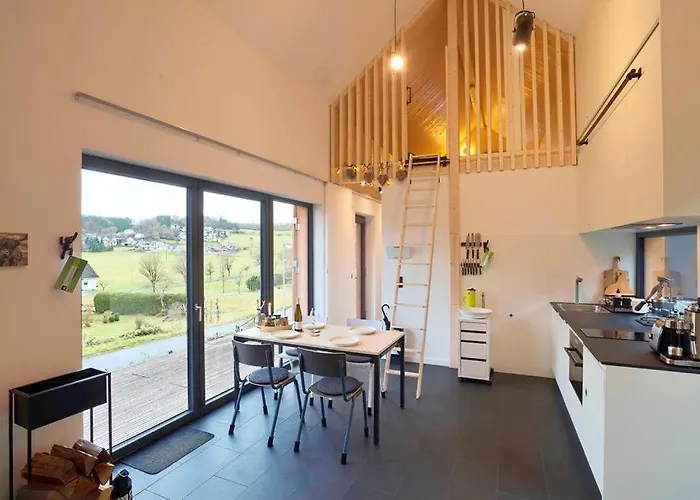 Modernes, Oekologisches Design In Der Eifel Vulkaneifel I 2 Schlafzimmer, Sauna, Yoga & Kaminofen, Schnelles Wlan & Arbeitsplatz Immerath
