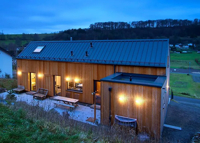 Modernes, Oekologisches Design In Der Eifel Vulkaneifel I 2 Schlafzimmer, Sauna, Yoga & Kaminofen, Schnelles Wlan & Arbeitsplatz Immerath