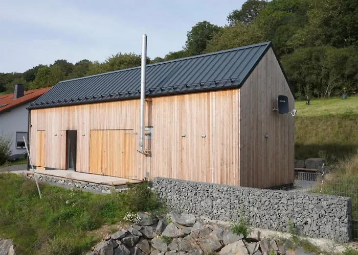 Modernes, Oekologisches Design In Der Eifel Vulkaneifel I 2 Schlafzimmer, Sauna, Yoga & Kaminofen, Schnelles Wlan & Arbeitsplatz * Immerath