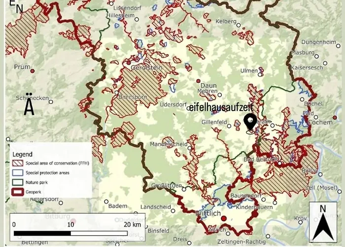 Modernes Eifel Vulkaneifel Sauna Yoga Raum Kaminofen Wlan Parken Vulkan Blick